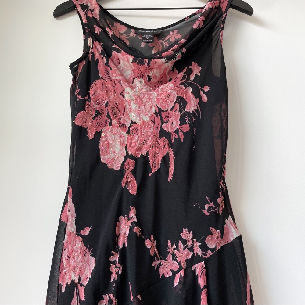 Vintage Connected Y2K Floral Sequin Slip Dress - Picture 3 of 16